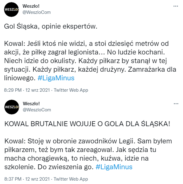 MOCNA OPINIA Kowala na temat gola dla Śląska w meczu z Legią!